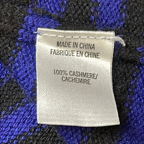 Theory Womens Christobal Cashmere Striped Blue Mock Neck Ribbed Trim Sweater Top - Picture 10 of 11